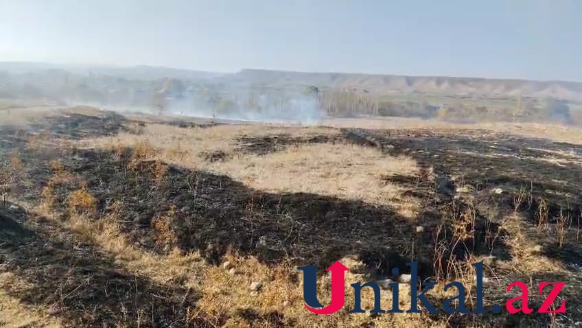 Goranboyda yanğın olub - FOTOLAR